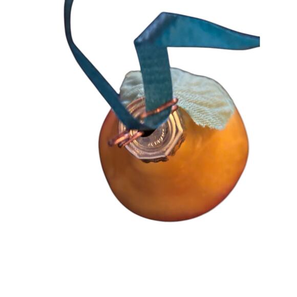 5 Vegetable Fruit Christmas Ornament Inge Mercury Glass Apple Pear Pea Pickle - Picture 4 of 6